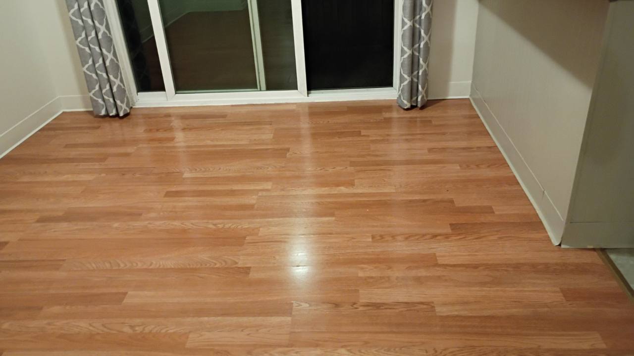 Gleaming hardwood floor