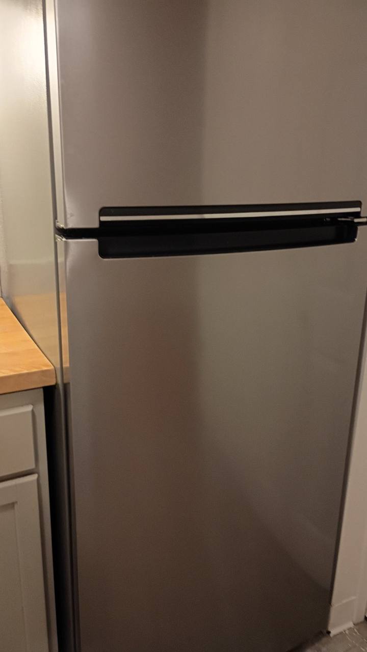 Clean stainless steel refrigerator
