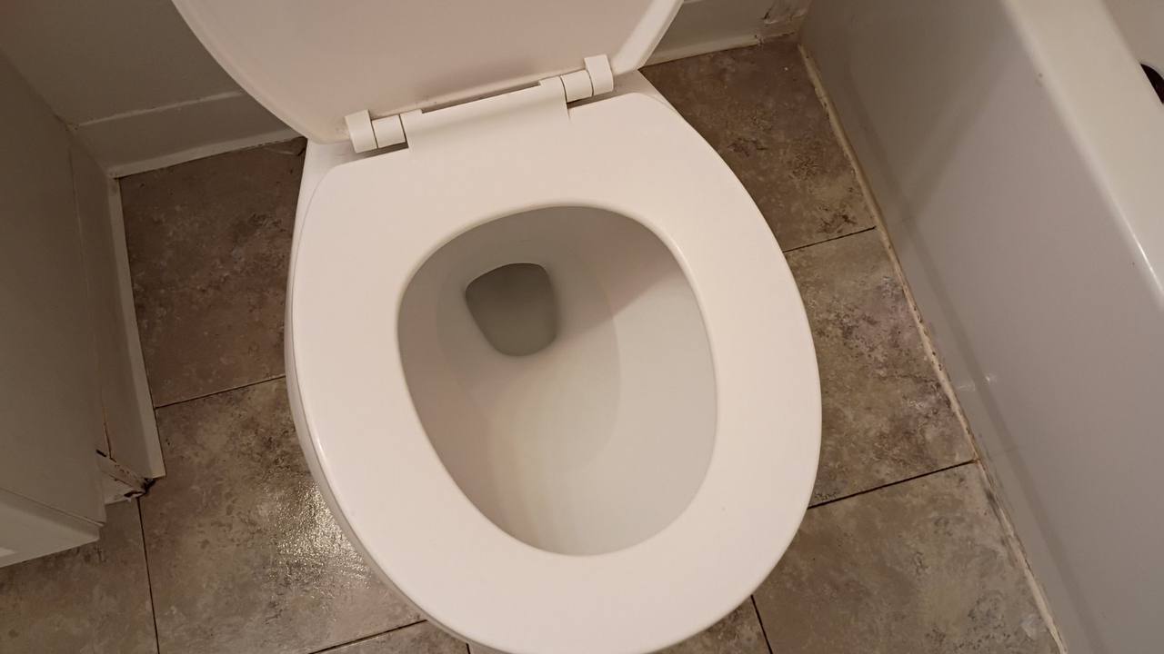 Immaculate clean toilet